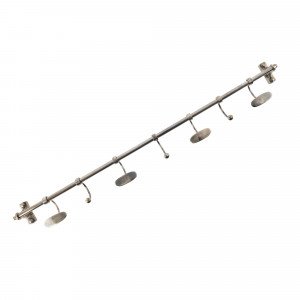 Messing Garderobe Antiksilber 7 Haken