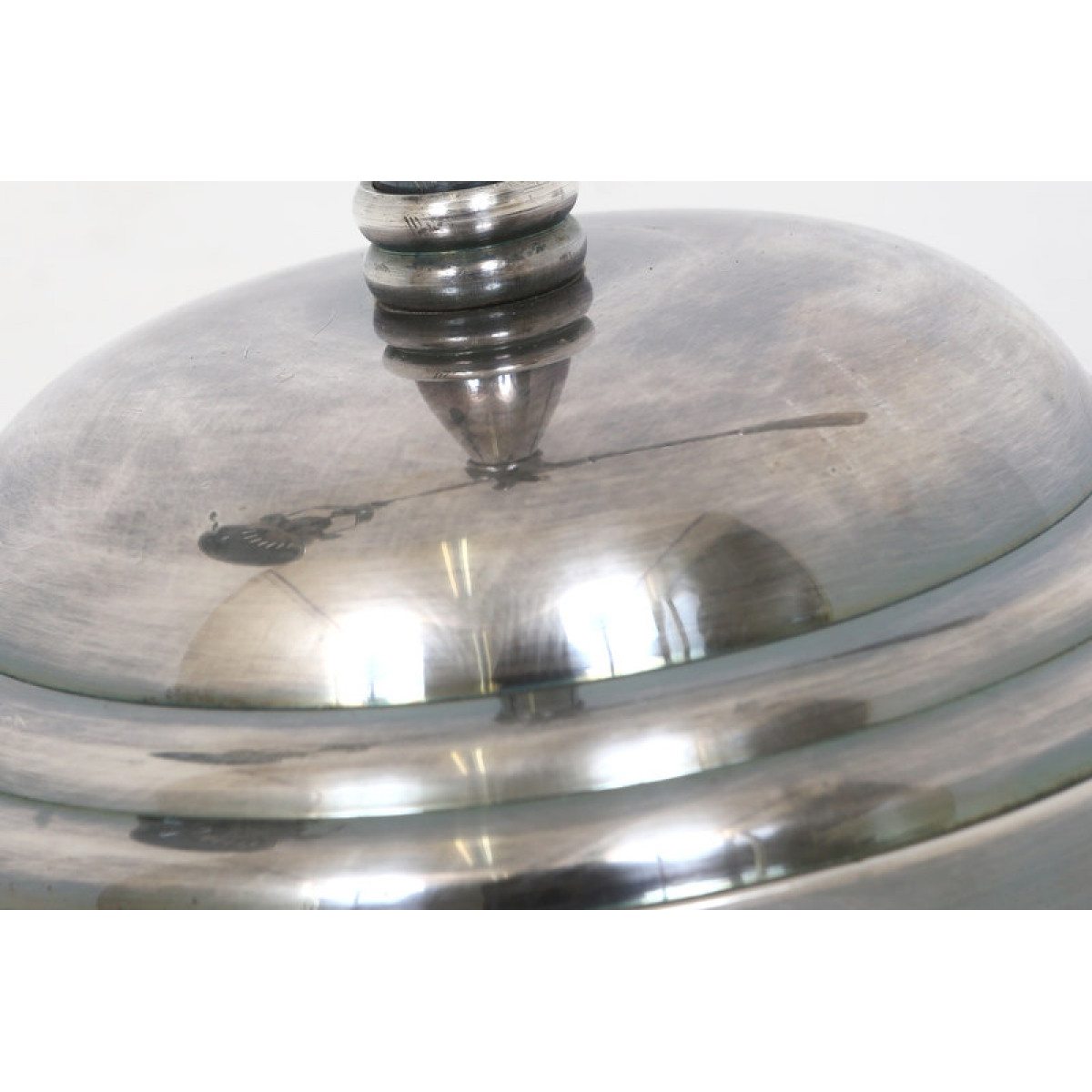 Industrie-Stehlampe Archer Antik-Silber