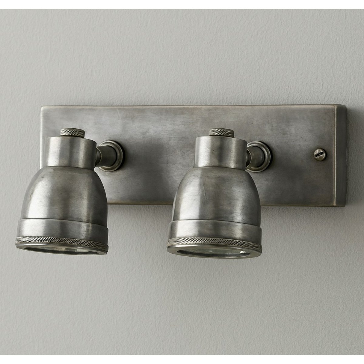 Industrieller Vintage Indigo Double Swirl Silber