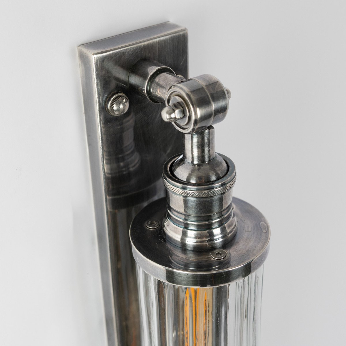 Messing Außenlampe anthrazit Silber Design E27 Wandlampe