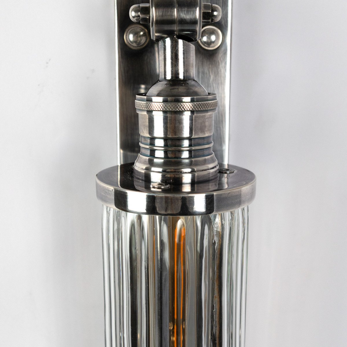 Messing Außenlampe anthrazit Silber Design E27 Wandlampe