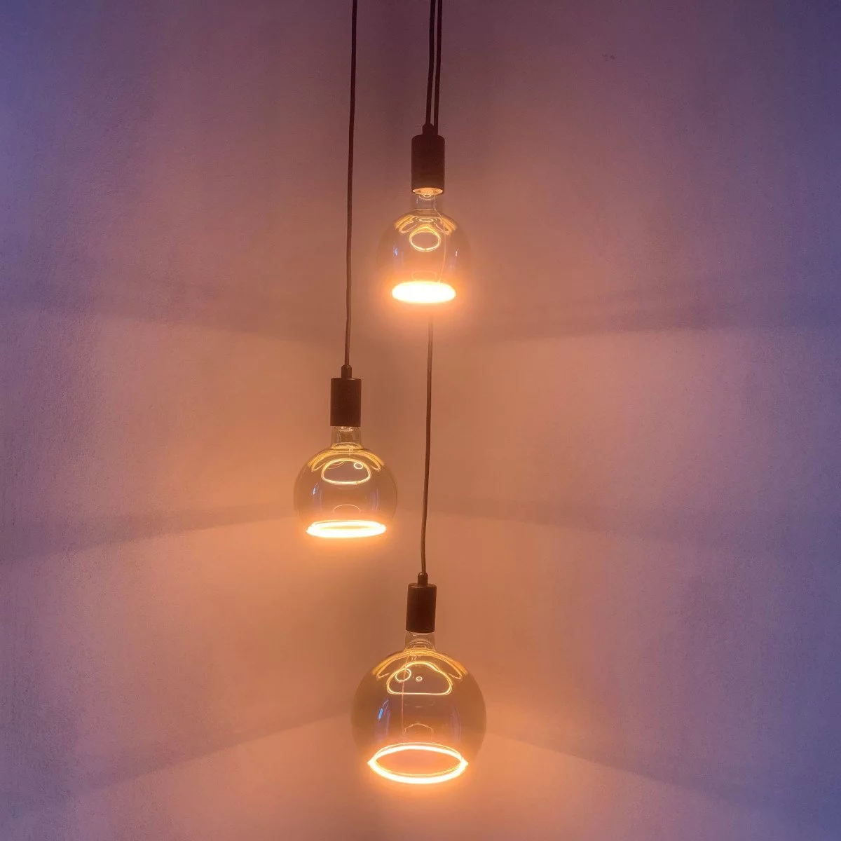 leuchtendes gleitgel Floating LED lamp 125 smokey grey