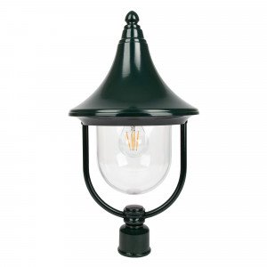 Klassischer Aufsatz IT 5 grün/schwarz Aluminium E27