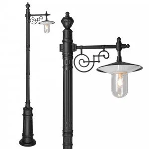 Klassische Schwarz Laterne 250 cm KS Verlichting