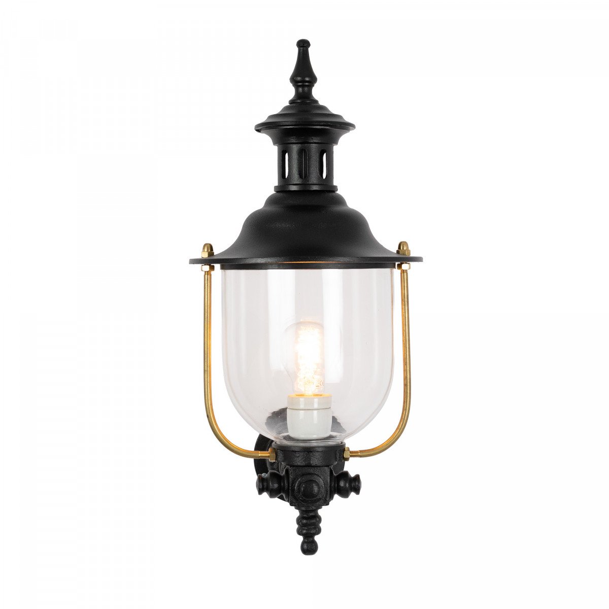 Außenlampe Lindau Wandleuchte Schwarz Aluminium Modern