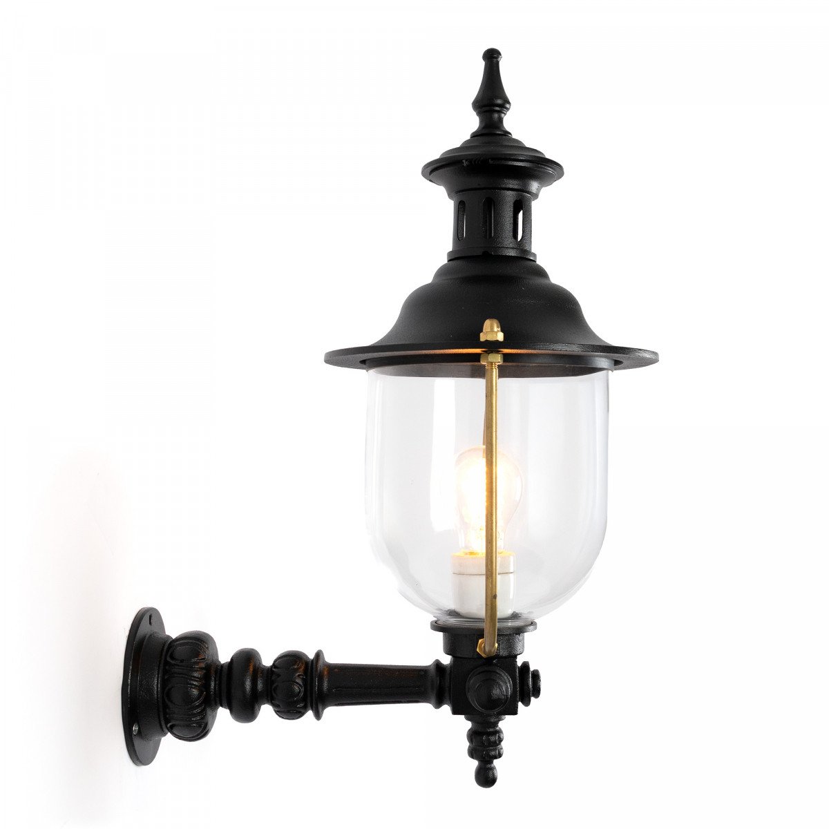 Außenlampe Lindau Wandleuchte Schwarz Aluminium Modern