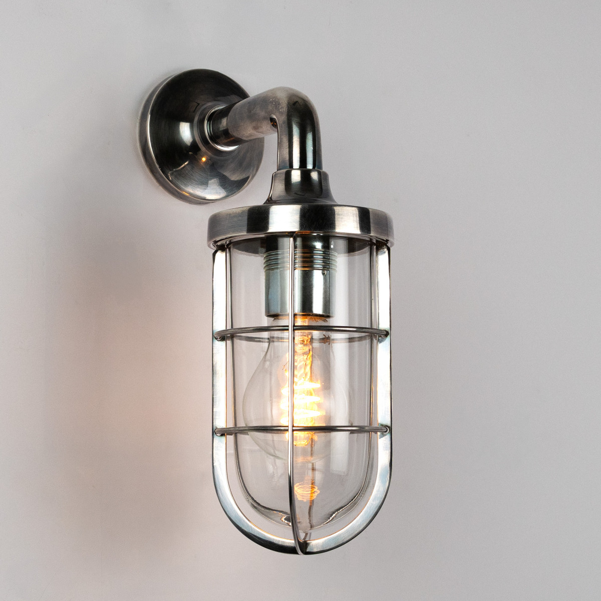 Nautische Wandleuchte Tristan Silber