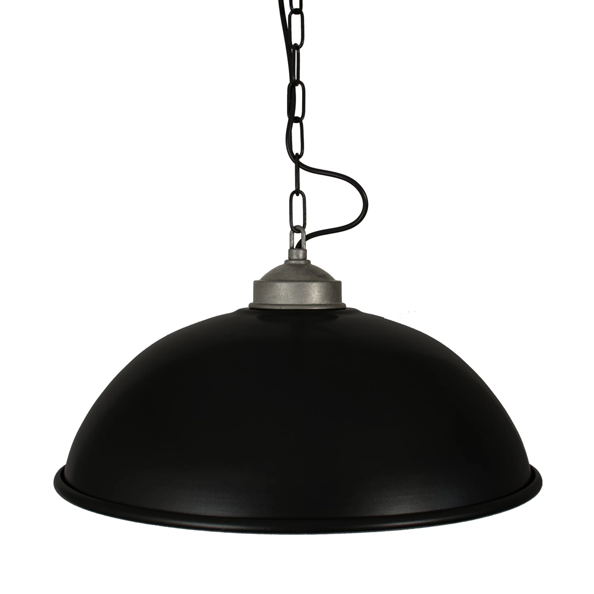 Riess Ambiente Hängelampe INDUSTRIAL 45cm In Schwarz – Pendelleuchte Mit Echtem Loft-Flair Und Verstellbarer Kette