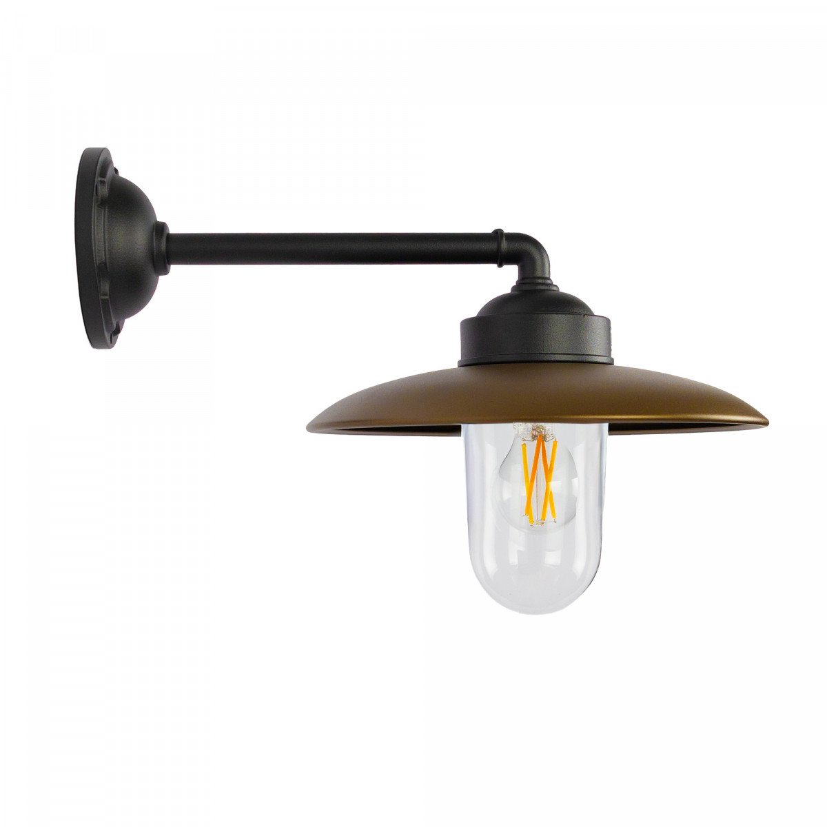 Stalllampe Palazzo Wandleuchte Schwarz Bronze Ländlich