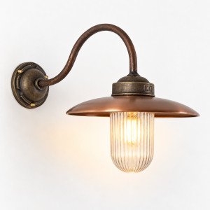 Außenleuchte Mayenne Bronze/Kupfer Stalllampe ländlich