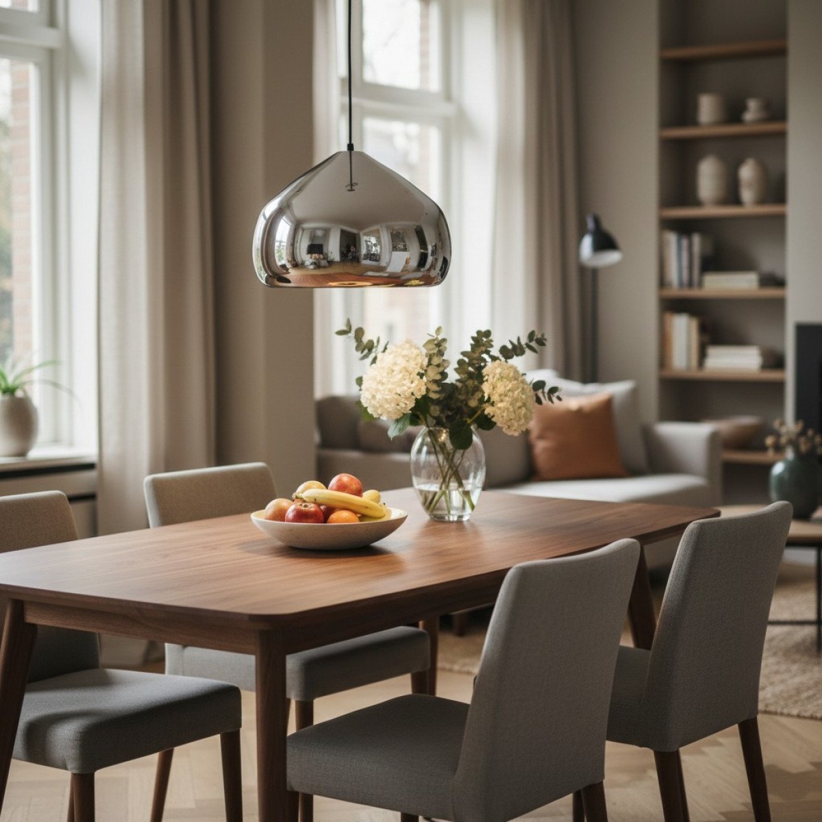 Alu Shiny Drop Hängeleuchte Silber Aluminium Ø28 cm E27 modern