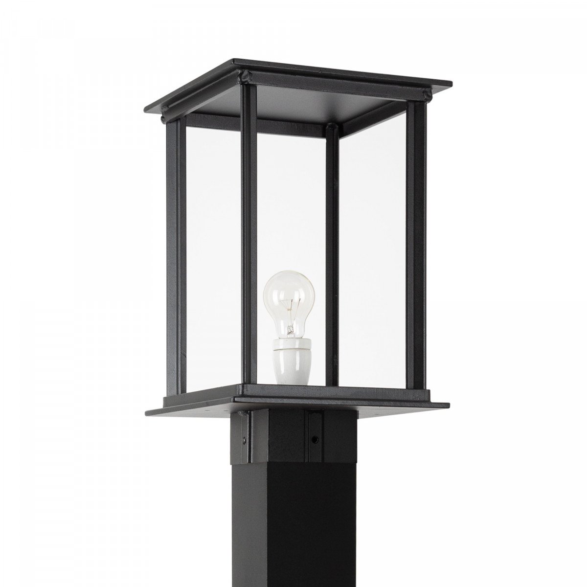 Außenlampe Vondel Terrace XL Außenbeleuchtung schwarz im klassischen Stil mit quadratischer Form