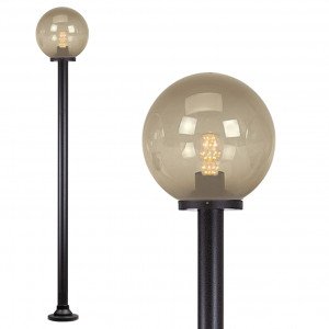 Gartenlampe Globe 150R Rauch mit Kugel Ø30cm