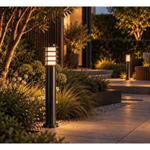 Außenbeleuchtung Soll 2 Gartenleuchte Schwarz Edelstahl modern