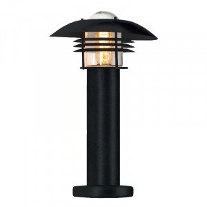 Außenlampe Riga Gartenlampe Schwarz Aluminium Modern