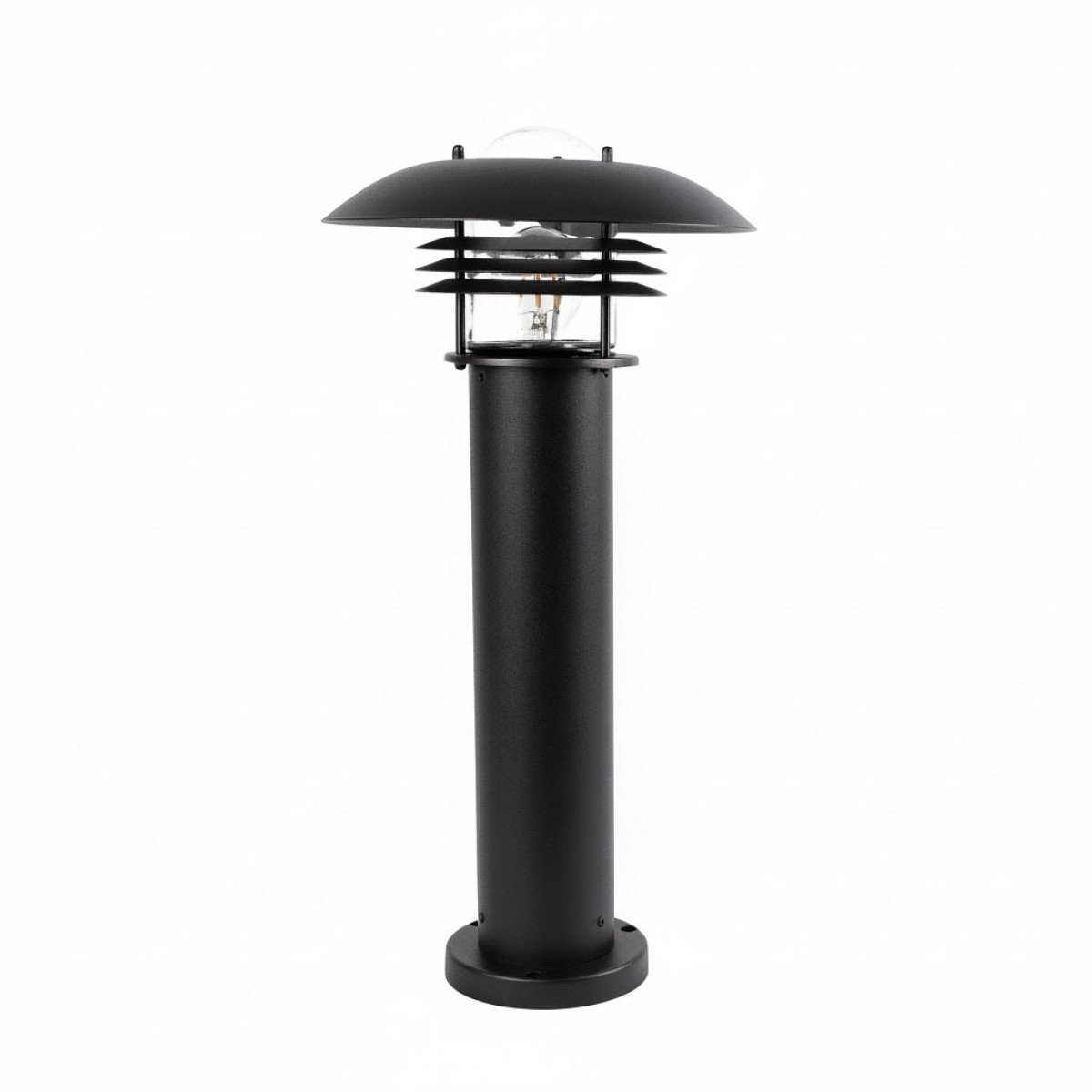 Außenlampe Riga Gartenlampe Schwarz Aluminium Modern