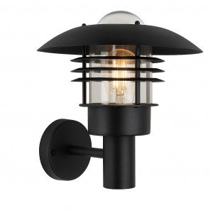 Riga Wandleuchte Schwarz