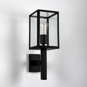 Bilthoven Wandlampe Schwarz, Außenlampe, prächtige Wandleuchte an der Wand