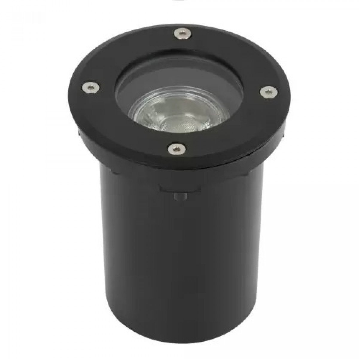 Bodenspot LED Schwarz GU10 Rund, Solasto, Dasar, Big Plot, Trail-Light, Adjust, Rocci