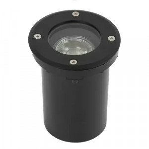 Bodenspot LED Schwarz GU10 Rund, Solasto, Dasar, Big Plot, Trail-Light, Adjust, Rocci