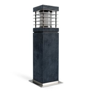 Naturstein Säule Gartenlampe S Standleuchte Außen