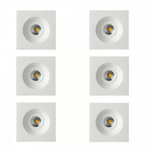 Quadratischer LED Einbaustrahler Ivy Square – Nostalux.nl