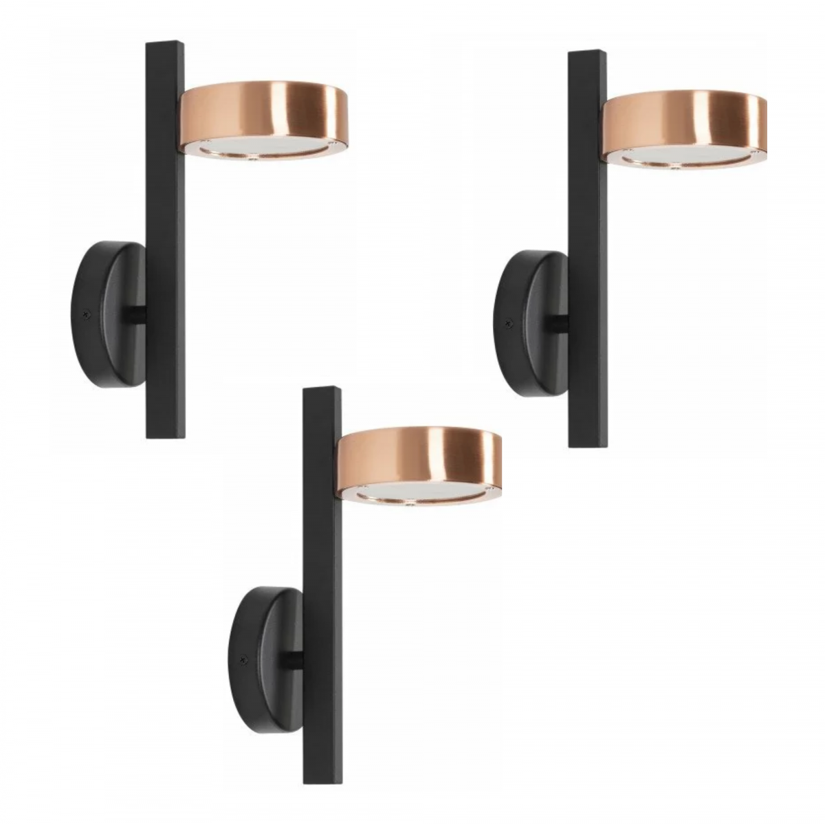 Set 3 Orion Kupfer Außenwandleuchte IP44 G9 LED