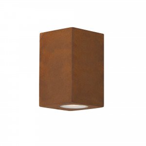 Geo Downlighter Außenwandleuchte in der Farbe Corten von Nostalux  Geo Downlighter Außenwandleuchte in der Farbe Corten von Nostalux