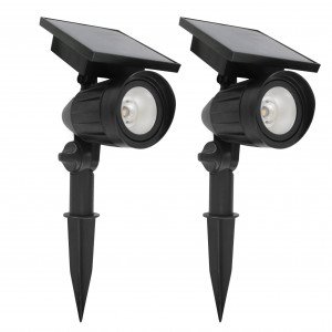 Solar Piercing Strahler schwarz im 2er Set Solar Piercing Strahler schwarz im 2er Set