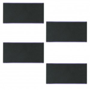 schwarze Solarlampe quadratisch aus Aluminium mit einer LED-Lichtquelle warmweiß oben und unten