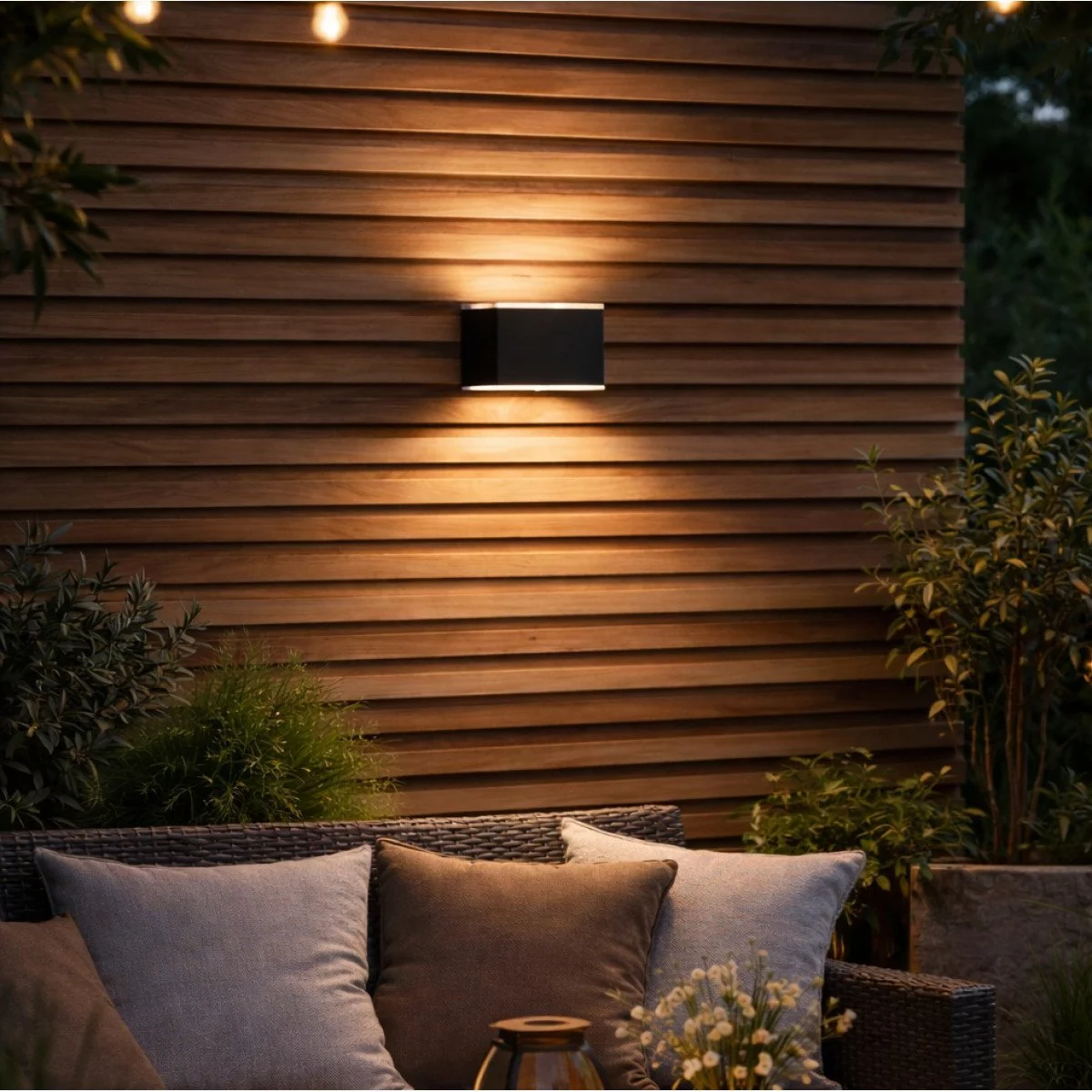 2x LED Solar Up und Down Anthrazit