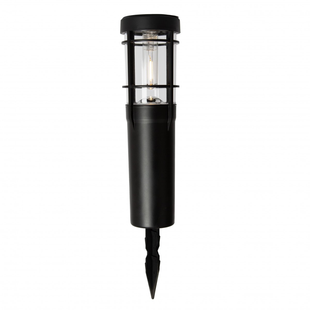 Fackel schwarz solar, Stimmungsbeleuchtung für draußen, LED solar Black Del Sol, Nostalux solar Außenlampe