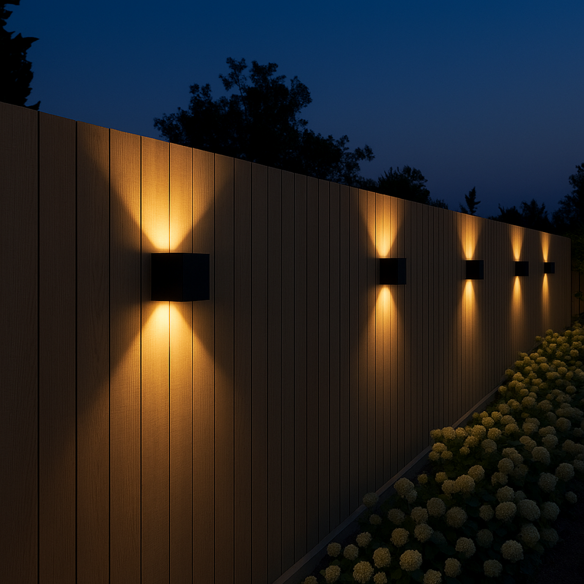 Reach up-and-downlighter Wandleuchte für Innen und Außen mit modernem Design aus Aluminium in der Farbe Schwarz