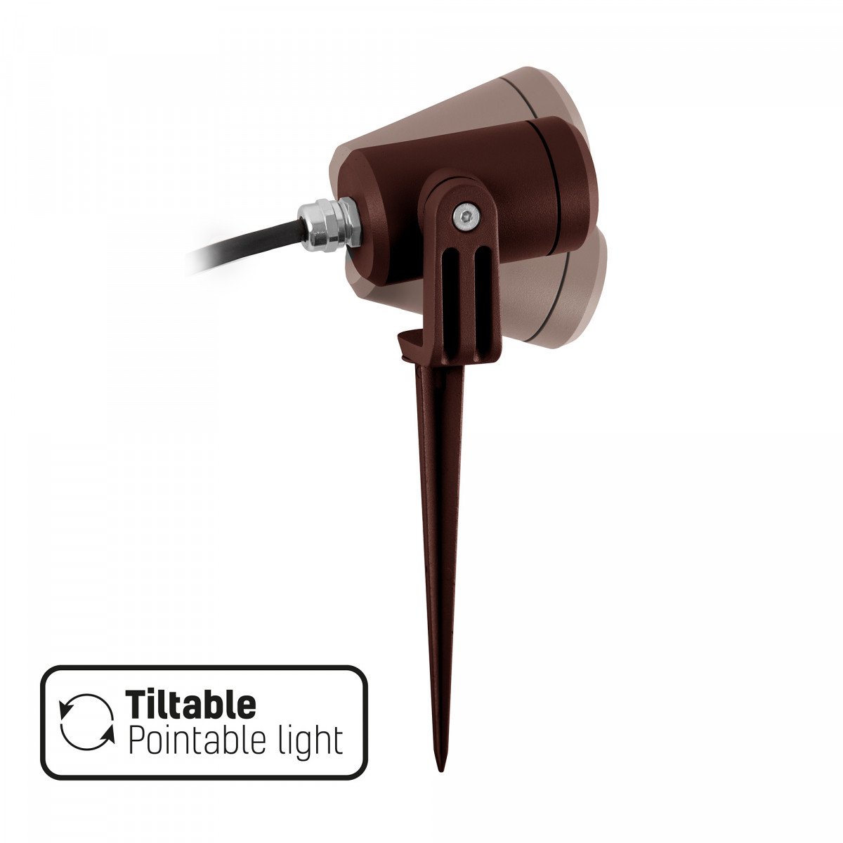 Corten kompakter Bodenspot LED-Spieß GU10 PAR11