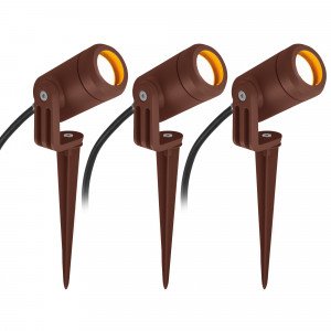 Corten Farben kompakter Bodenstrahler LED-Spike GU10 PAR11