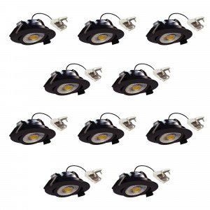 Runder Einbauspot Decke Weiß dimmbar 82 cm