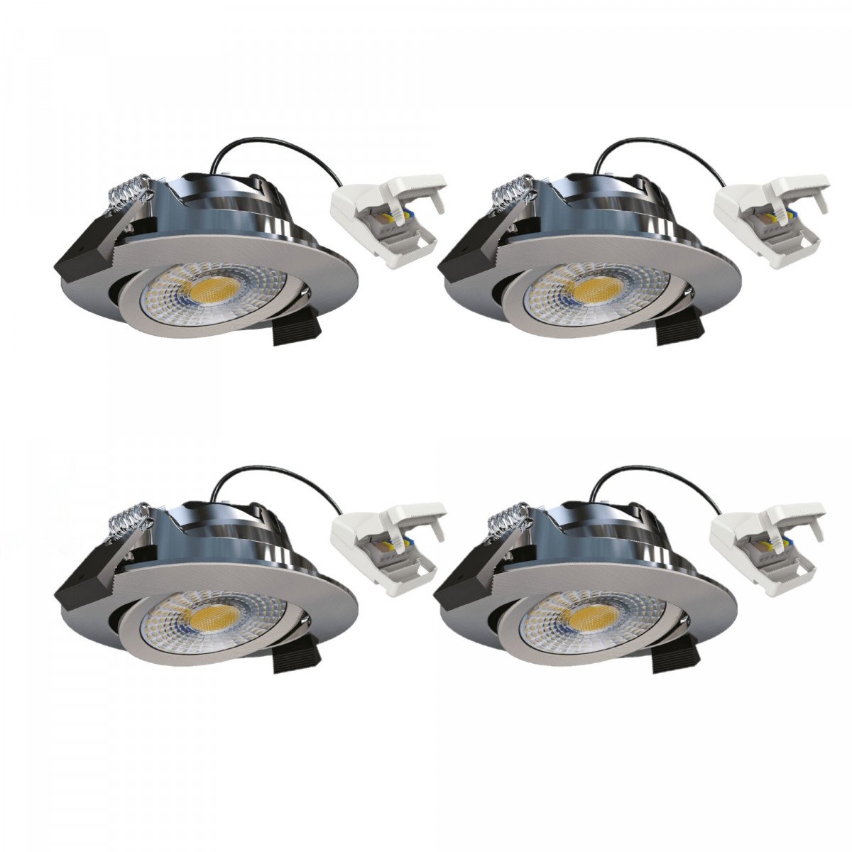 Runder Einbauspot Decke Gebürstetes dimmbar 82 cm