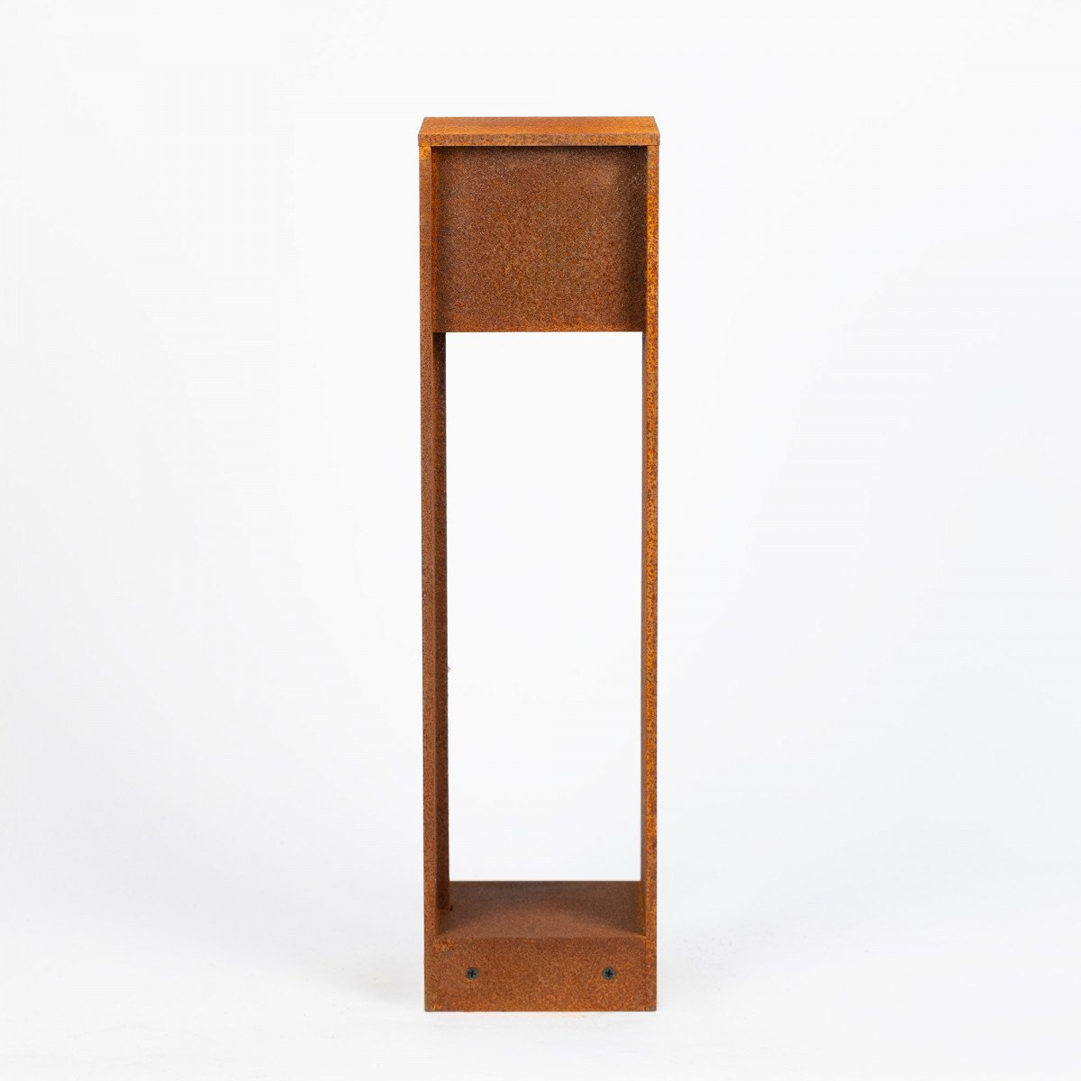 Gartenlampe Cortenstahl – quadratisch – modern – GU10