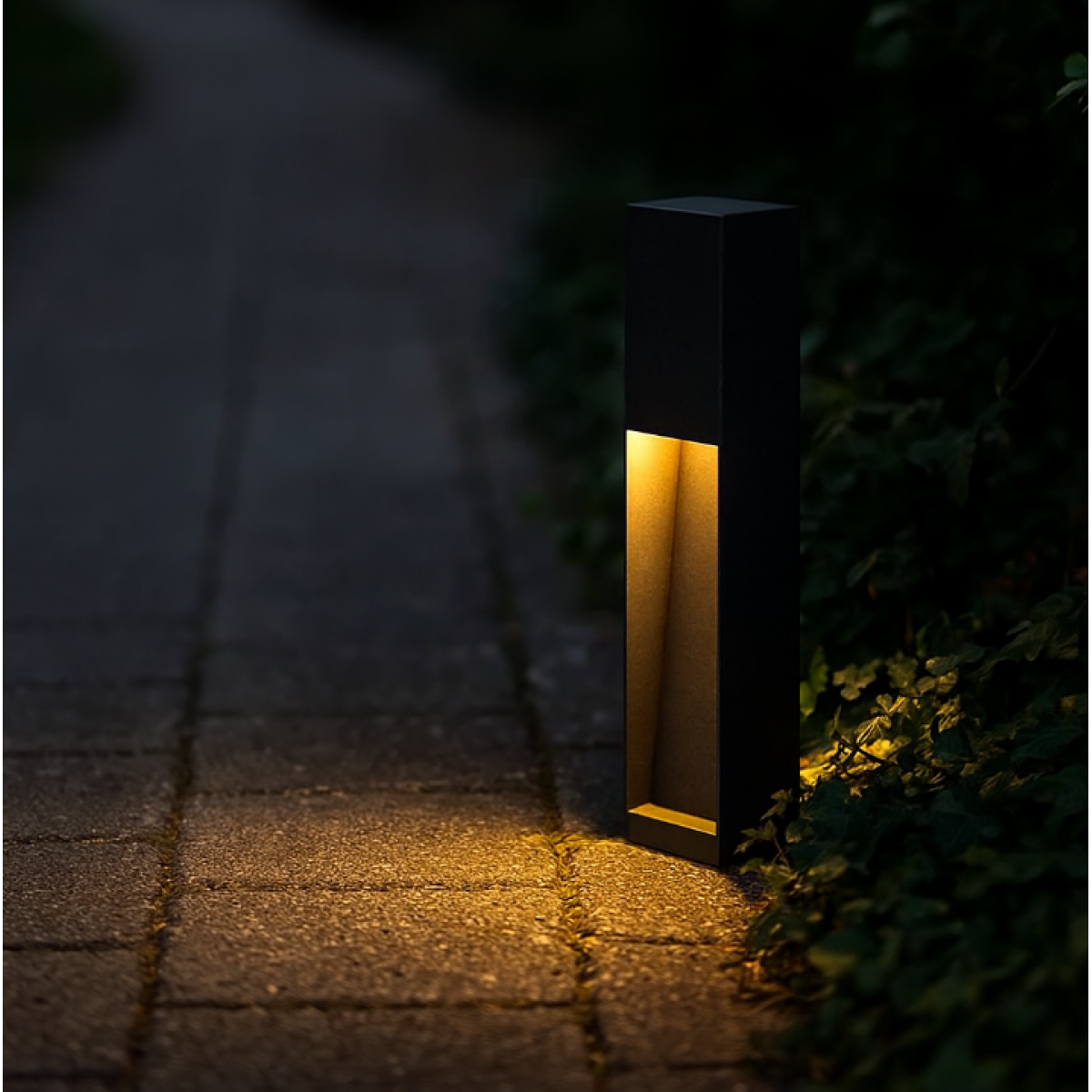 Gartenlampe – Schwarz – Aluminium – Quadratisch – Modern – GU10