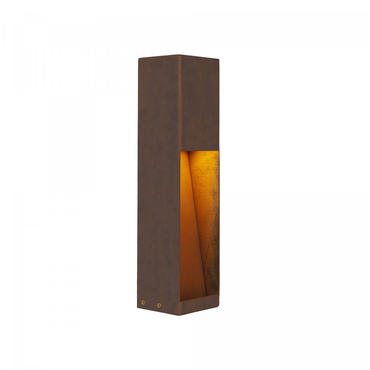 Gartenlampe – Cortenstahl – quadratisch – modern – GU10