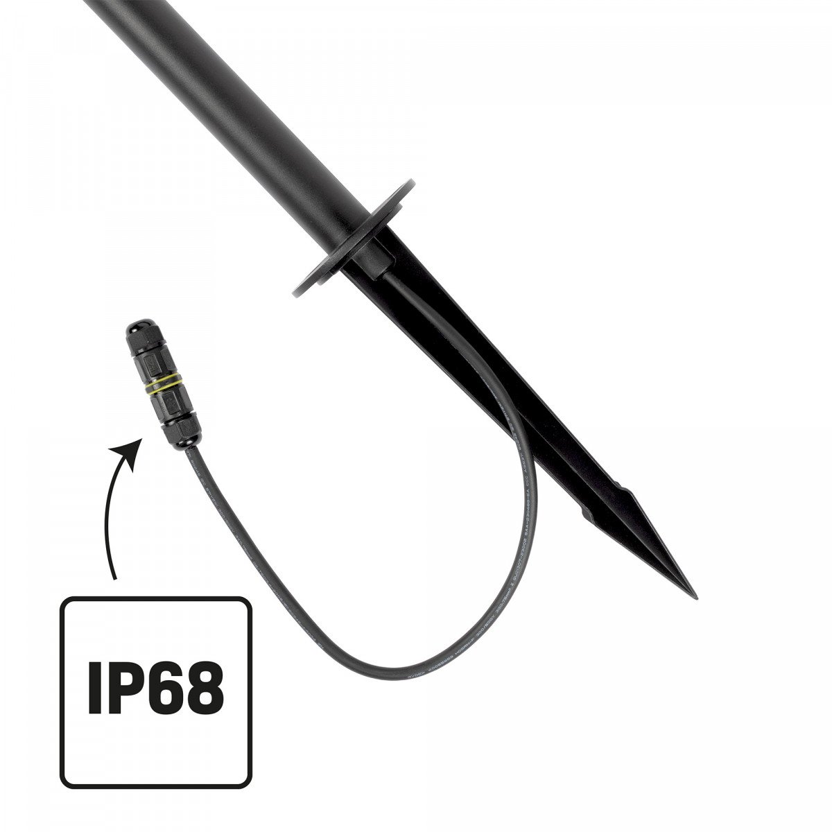 Issy Gartenleuchte Schwarz Large