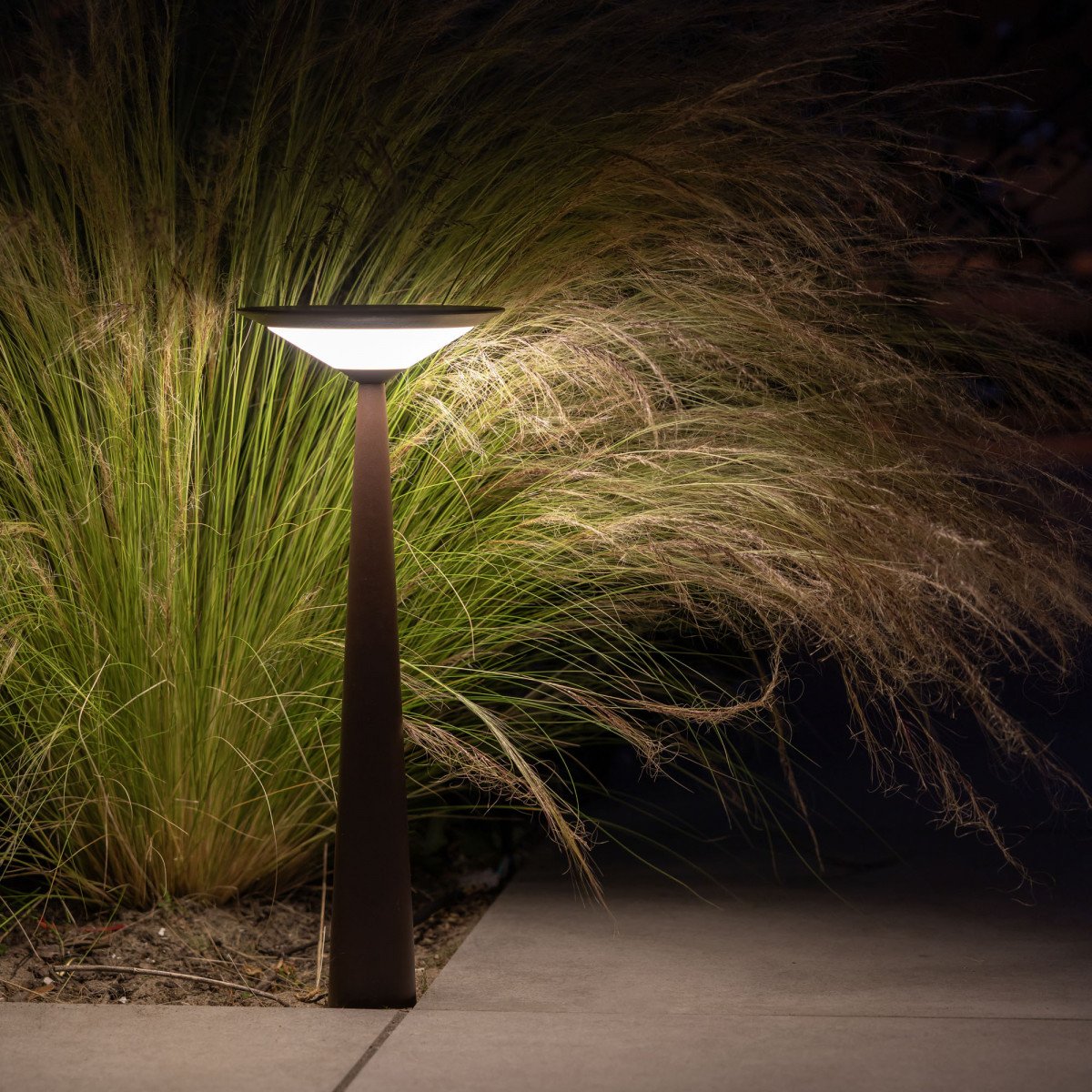 Außenleuchte Elin Gartenlampe Corten Aluminium modern