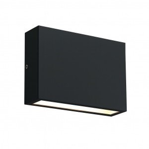 Außenleuchte Nelson Up & Down Wandleuchte Schwarz Aluminium Modern