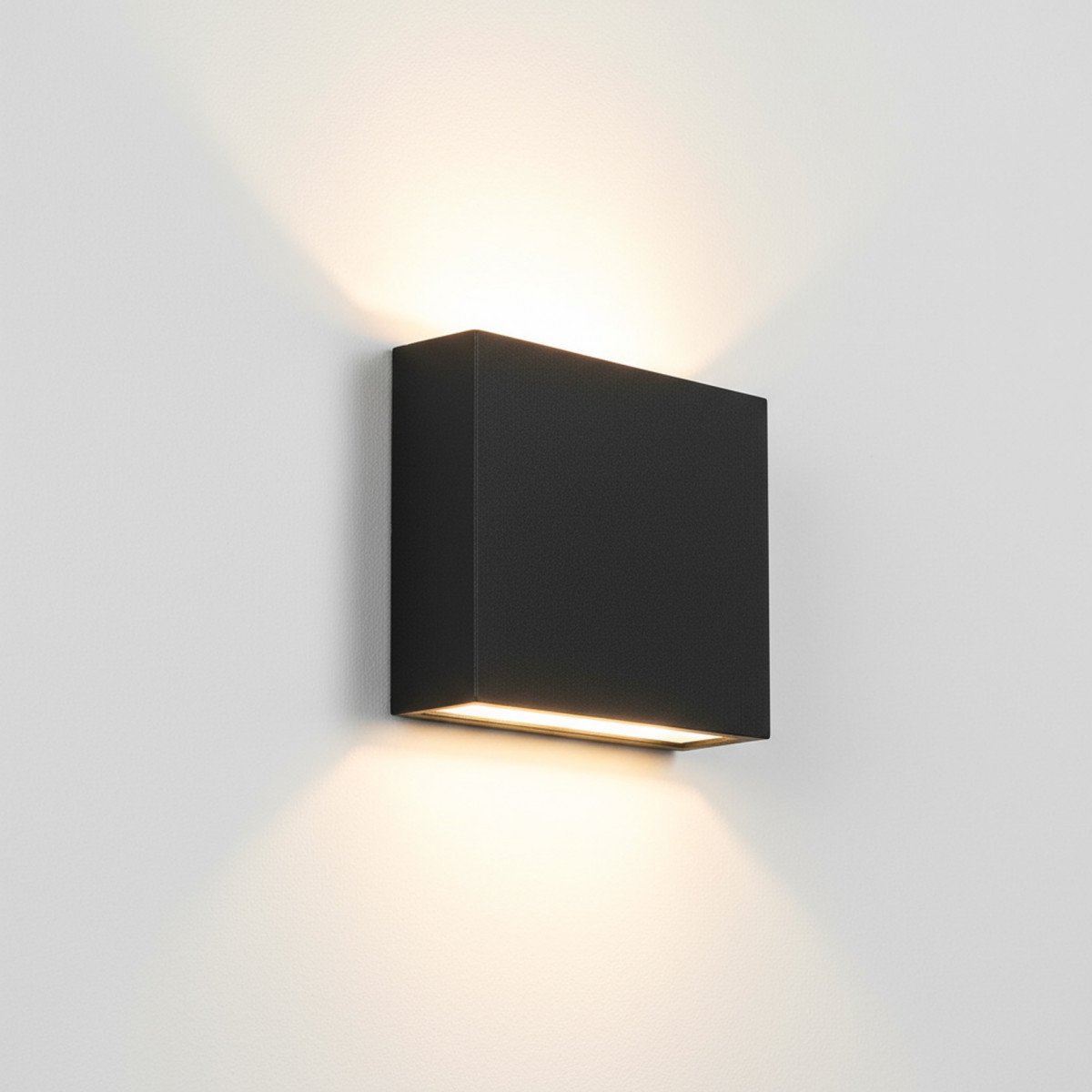 Außenleuchte Nelson Up & Down Wandleuchte Schwarz Aluminium Modern