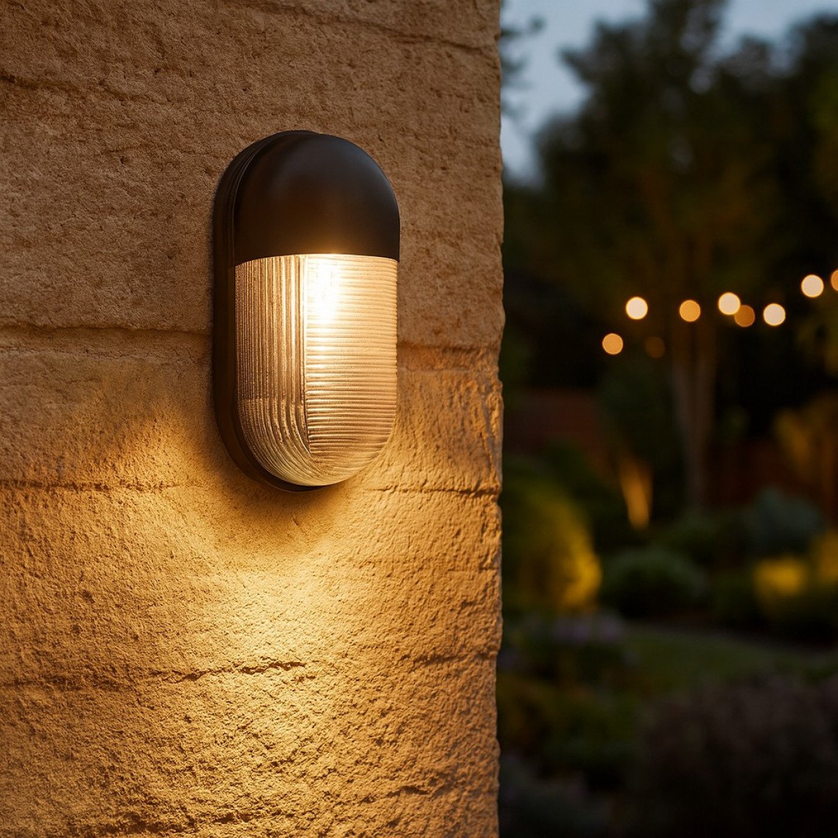 Außenleuchte Bullet Wandleuchte Schwarz Aluminium Modern