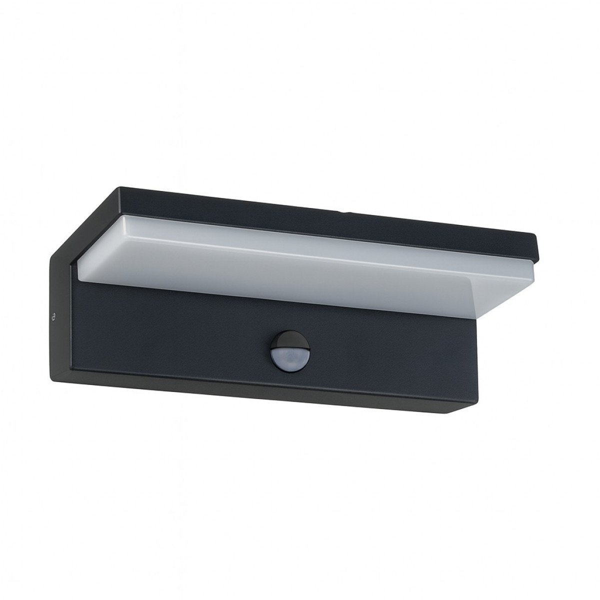 Außenleuchte Ian Bewegungssensor Wandleuchte Schwarz Aluminium Modern
