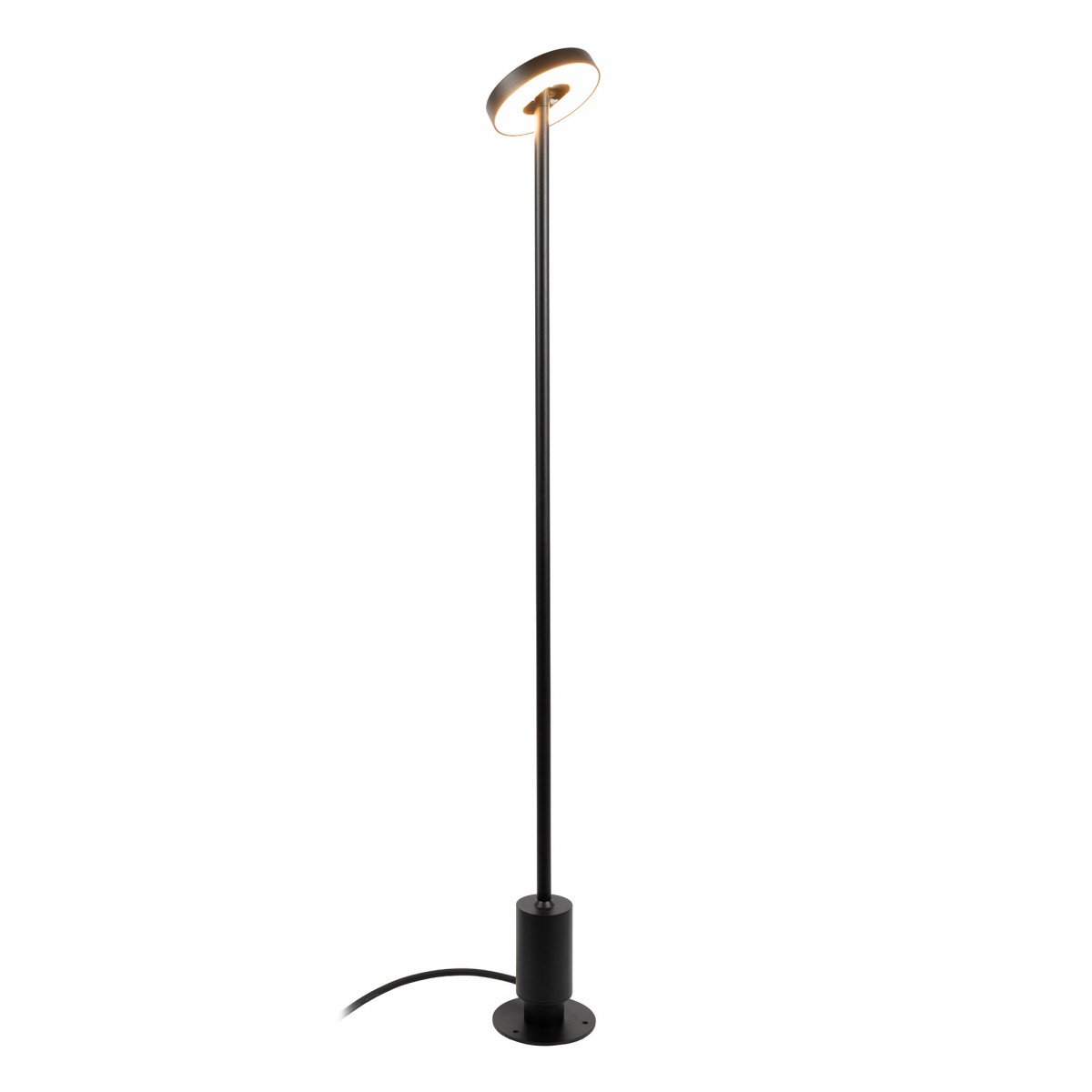 Schwenkbare Außenlampe Tyra Gartenlampe Schwarz Aluminium Modern