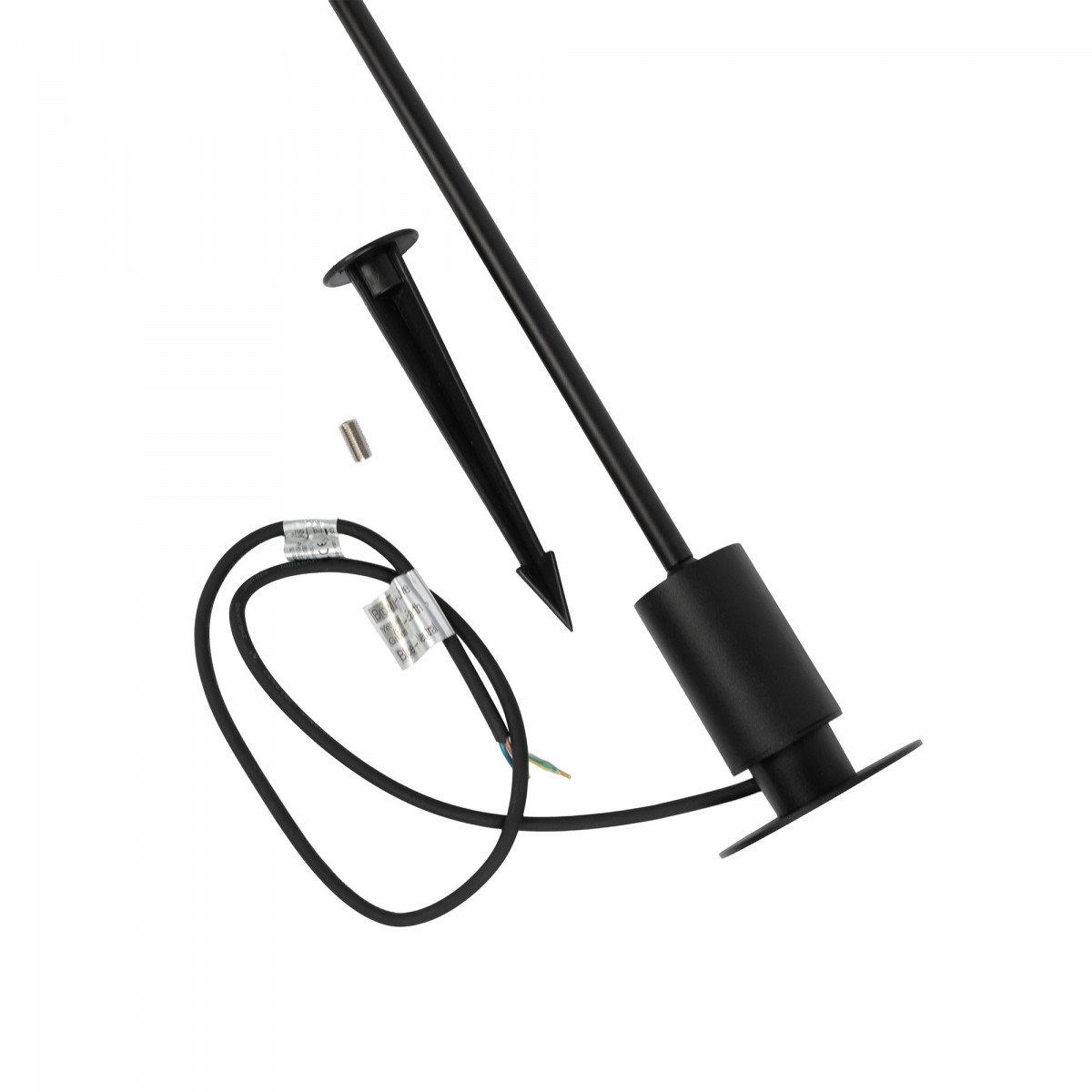 Schwenkbare Außenlampe Tyra Gartenlampe Schwarz Aluminium Modern