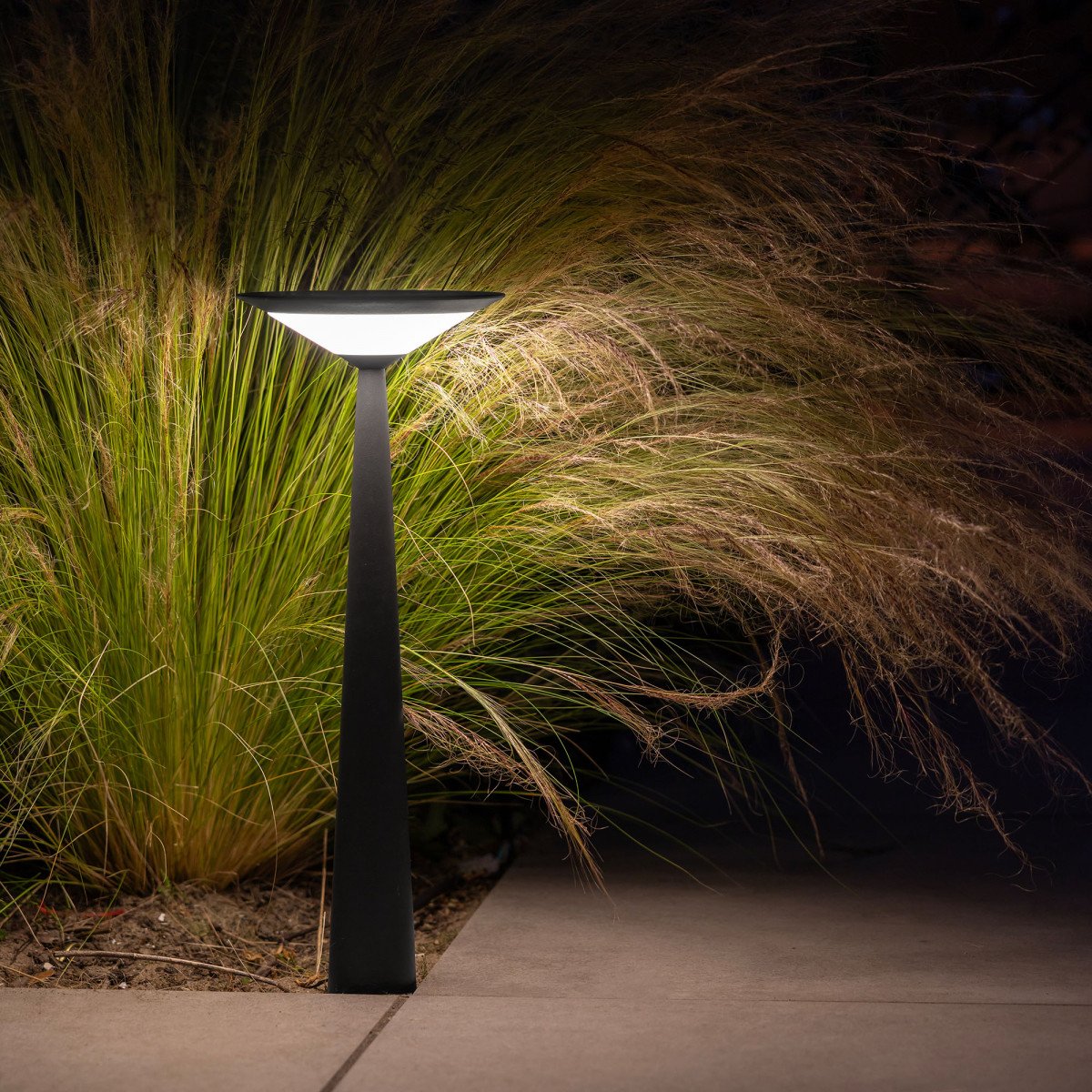 Außenleuchte Elin Gartenlampe Schwarz Aluminium modern