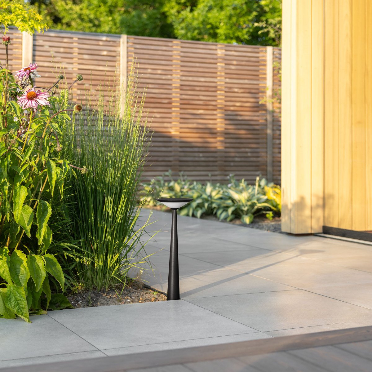 Außenleuchte Elin Gartenlampe Schwarz Aluminium modern